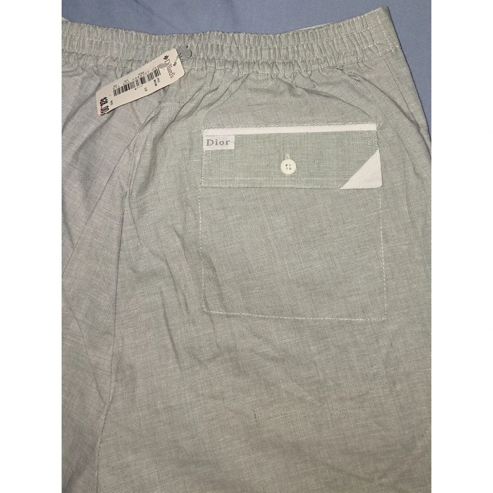 Vtg Christian Dior Monsieur Gray Pleated‎ Shorts Sz Large NWT Deadstock Preppy